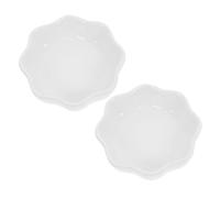VILLCASE 2 pièces Bol Céramique Résistant Aux Morsures pour Petits Animaux Bol Lave-Vaisselle pour Hamster et Chinchilla Anti-Renversement Lot de Bols Compacts pour Alimentation Domestique