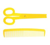 VILLCASE 2 Pièces Ciseaux Géants de Clown en Plastique Jaune Léger Finition Lisse, Accessoire de Carnaval Unique pour Événements Costumés et Fêtes Déguisées