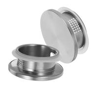 VILLCASE 2 pièces Couvercles Acier Inoxydable pour Pichet Filtres à Thé avec Double Bec Verseur Accessoires de Carafe pour Cuisine Couvercles Anti-poussière pour Jus et Infusion