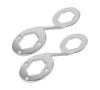 VILLCASE 2 Pièces Embrayage De Machine à Laver Outil Clé à Molette Clé Pour Machine à Laver Outils De Réparation De Machine à Laver Clé Pour Rondelle Clé à Rondelle Silver Acier Inoxydable