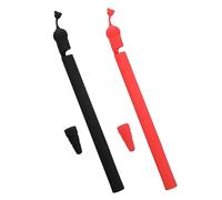 VILLCASE 2 Pièces étui à Stylo en Silicone Titulaire pour avec Mignon première Cool Rose Pot à Crayon Pencil Case Accessoire pour Crayon étui à Crayons Pochette à Crayons pour Gel de silice