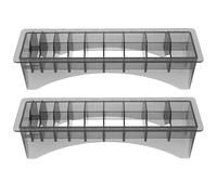 VILLCASE 2 Pièces Étui de Rangement pour Peignes de Tondeuse Emplacements pour Sabots et Limites Organisateur Plastique pour Accessoires Coiffeurs et Tondeuses à Cheveux