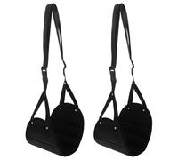 VILLCASE 2 Pièces Hamac de Pied de Voyage Portable Suspendu Adapté Avion Train et Bureau Confort Ergonomique Installation Rapide et Accessoire Essentiel pour Détente Vol et Au Travail