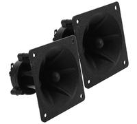 VILLCASE 2 Pièces Haut-Parleur Tweeter Carré 85x85mm Compact | Conception Résistante aux Chocs, Montage Facile, pour Audio Voiture et Événements Extérieurs