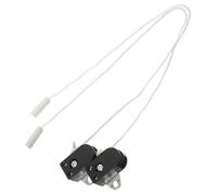 VILLCASE 2 pièces Interrupteur à Tirage Simple Cordon pour Lampe Murale et Lampe de Bureau Compatible Éclairage Salle de Bain Installation Facile et Noir