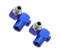VILLCASE 2 Pièces Joint Rotatif Pneumatique Connecteur Rapide Pneumatique Connexion Rapide Du Tuyau D'air Raccord D'air Pivotant Connecteur De Tube Droit Métallique Bleu Alliage D'aluminium