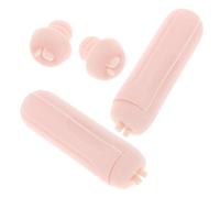 VILLCASE 2 Pièces Kit de Manucure Française Tampons en Silicone Rose et Grattoir, Outils Pratiques pour Ongles à Domicile ou Salon de Beauté, Motifs Variés et Séchage Rapide