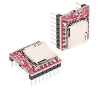 VILLCASE 2 Pièces Lecteur Mp3 Modulaire Rouge à Faible Consommation, Compatible, pour Usage Éducatif en abriqué en Plastique avec Composants Électroniques