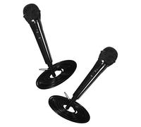 VILLCASE 2 Pièces Microphone Dynamique Filaire Portable pour Chant Vocal Design Unique, en Plastique et Métal, pour Karaoké à Domicile et Enregistrement Clair