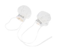 VILLCASE 2 Pièces Mini Chef Hats for Dolls Plush Cooking Caps with Elastic and Ribbon Styles Lightweight Decorative Miniature Hats for Dollhouse and Stuffed Animal Accessories
