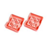 VILLCASE 2 pièces Moules à Sandwich Mini Forme de Cœur Ustensiles de Cuisine Robustes pour Collations pour Bento Pâtisserie et Découpe Créative