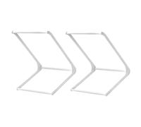 VILLCASE 2 pièces Organisateur Cintres Multi-Usage Support Rangement Salle de Bain et Penderie Empileur Solide pour Vêtements Gain de Place et Organisation Facile