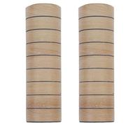 VILLCASE 2 Pièces Panneaux Muraux 3d Autocollants Imperméables en Pet avec Texture Grille Élégante, Résistants aux Impacts, pour Salle de Bain et Séparateur D'espace, Dimensions 40x300 Cm