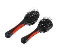 VILLCASE 2 pièces Peigne de Toilettage Double Face Acier Inoxydable pour Animaux Brosse Massage Démêlante pour Chats et Chiens Élimination Poils Longs et Courts Soin Couleur Aléatoire