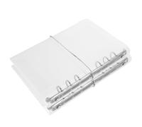 VILLCASE 2 Pièces Protège-cahier A7 en Plastique Pp Transparent avec 6 Anneaux, Grosse Capacité de Rangement, Insertion Facile des Pages pour Bureau Professionnel