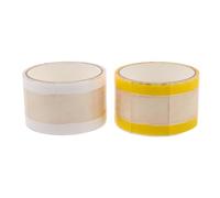 VILLCASE 2 Pièces Ruban Adhésif de Nettoyage pour Tampons à Ongles, Outil Polyvalent Facile à Décoller, Accessoires Indispensables pour Salon de Manucure et Manucure DIY