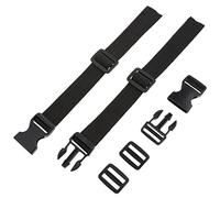 VILLCASE 2 Pièces sangle tandis que la ceinture chariot de chariot clé bracelets ruban de cerclage de sport partie plat trépied de golf Bretelles accessoires de golf Polypropylène Noir