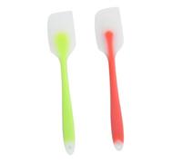 VILLCASE 2 pièces Spatule Silicone Ergonomique Résistante Chaleur Racloir Flexible pour Pâtisserie et Cuisine Poignée Antidérapante Nettoyage Facile Couleur Aléatoire Couleur Aléatoire