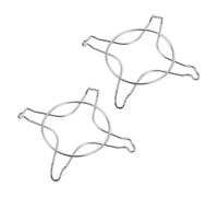 VILLCASE 2 Pièces Support Auxiliaire Antidérapant Remplacement Accessoire Four Cuisson Soutien Non Supports De Brûleurs à De Support Pour Wok Acier Inoxydable
