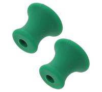 VILLCASE 2 Pièces Support Triangulaire pour Diapason en Caoutchouc Vert Garantissant une Position Stable Surface Antidérapante et Lisse pour Contemplation et Yoga
