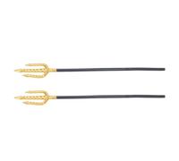 VILLCASE 2 Pièces Trident Imitation Accessoires Disco Faux Plastique | Trois Sections ou Quatre Sections, Léger et Sûr, pour Fête et Photographie, Style Halloween