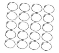 VILLCASE 20 Pièces Anneaux Ouvrables pour Classeur Scrapbook Fiches Fournitures de Bureau Pratiques pour Étudiants