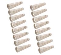 VILLCASE 20 Pièces Coniques pour Filature Textile Tubes Maille pour Enroulement de Fil Anti-emmêlement Ventilation Accessoires pour Tricotage et Teinture Industrielle