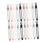 VILLCASE 20 Pièces De Câble Réutilisables Ciles De Câble Réglables Silicone Organisateur De Cable Vies De Gestion Clavage De Charge Rangement Cable Silicone