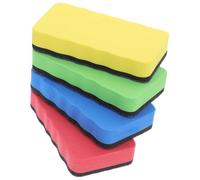 VILLCASE 20 Pièces Effaceur Magnétique Rectangulaire Doux pour Surfaces en Eva et Feutre pour Tableau Blanc et Noir pour École et Salle de Classe