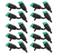VILLCASE 20 Pièces Goutteur D'irrigation Réglable 360° en PP Noir Contrôle d'eau Polyvalent et Anti-bouchage pour Jardin et Pelouse, Structure Monobloc