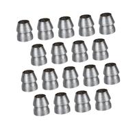 VILLCASE 20 pièces Lot de Cales Rondes Métal pour Renfort Manche Marteau Coin de Fente Robuste et Installation Facile pour Outils et Réparations Quotidiennes