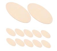 VILLCASE 20 Pièces Oval Wood Cutouts For Crafts Unfinished Wooden Pieces For DIY Painting Wood Slices Creative Learning And Educational Art Supplies