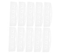 VILLCASE 20 Pièces Porte-cartes Rigide Transparent Demi-format Plastique Mat Protection Sécurisée Id Badge Horizontal pour Bureau Conférence et Accès Facile Aux Cartes à Bande Magnétique