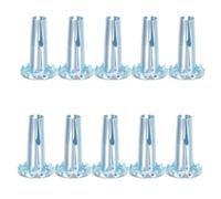 VILLCASE 20 Pièces Roulette Industrielle Haute Performance Argenté Tige Standard, Compatible pour Mobilier Métallique pour Maintenance et Mise à Niveau D'équipements