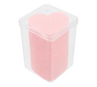 VILLCASE 200 Lingettes pour Ongles en Coton Non Pelucheuses de Cœur Disques Dissolvants pour Vernis à Ongles Dissolvant de Voyage Pratique pour Manucure