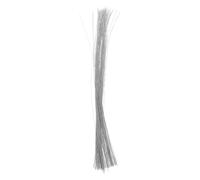 VILLCASE 200 Pièces Fil de Fer Argenté pour Fleurs en Papier, 36cm, Surface Lisse, Sûr Mains Délicates, pour Couronnes et Bouquets, Assemblage Rapide et Facile