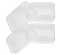VILLCASE 20pcs Soucoupes en Plastique Transparentes pour Pots de Fleurs, Plateaux de Jardinière pour Plantes D'intérieur, pour Maison et Intérieur