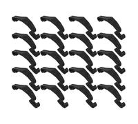 VILLCASE 24 Clips Universels pour Cage d'animal en PP Noir, Accessoires pour Cage à Lapin et Hamster, Fixation Sécurisée pour Assemblage DIY et Voyage, Pack de 24 Pièces