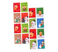 VILLCASE 24 Pièces Carnet de Noël Poche Notepads Créatifs avec Thème de Noël pour Memos et Listes Pratique et Parfait pour Offrir ou Utiliser