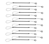 VILLCASE 24 Pièces Lanyards pour stylettes Tether pour stylet stylo Stylus Tether pour le téléphone Longe anti-perd Pension rétractable au stylo Black