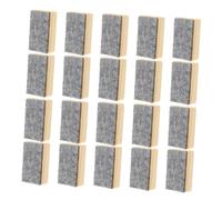 VILLCASE 24 Pièces Small Felt Wood Chalkboard Erasers Portable Blackboard Cleaner For Teachers Students And Office Use Compact Dust-reducing Eraser With Ergonomic Grip