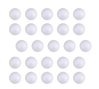VILLCASE 240 Boules Blanches en Polystyrène Rondes Solides pour Bricolage, 240 Pièces, Faciles à Peindre Épingler, pour Décorations de Mariage et Sapins de Noël
