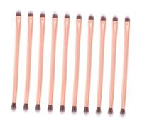 VILLCASE 24pièces Lot De Pinceaux à Double Extrémité Pinceaux à Ombre à Paupières Yeux Sets Poils Doux Haute Densité Accessoires Beauté