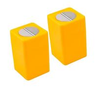 VILLCASE 2pcs Boîte à Lames Usagées Jaune en Abs Facile à Démonter Sécurité Utilisateur pour Rangement à Domicile ou Dortoir