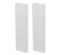 VILLCASE 2pcs Boîte de Transport pour Gratte-langue de Voyage en Plastique Blanc Portable et Léger, Étui Élégant et Minimaliste pour Outils de Nettoyage Langue