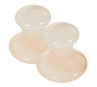 VILLCASE 2pcs Outil de Massage Facial en Résine Forme de Champignon pour Massage Confortable et Doux, Accessoire Unique pour Soins du Visage à Domicile ou Présent