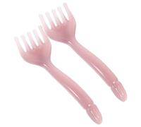 VILLCASE 2pcs Peigne de Massage du Cuir Chevelu Gua Sha en Résine Rose, Masseur à Peigne pour Cheveux, Soulage la Tension, Favorise la Relaxation, Maison