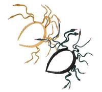 VILLCASE 2pièces Bandeau Méduse Serpent Flexible pour Femme Coiffe Égyptienne avec Détails Serpentins Couleur Vert Profond et Or Terreux pour Halloween Carnaval et Cosplay