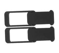 VILLCASE 2pièces Cache Webcam à Glissière Carré Couvercle Privacy Slider Ultra Fin pour Ordinateur Portable Et Smartphone Protection Adhésive Anti-espionnage Noir
