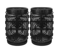 VILLCASE 2pièces Grande Cage à Filet de Plastique Fin pour Étangs et Aquariums Panier de Anti-évasion Grande Capacité pour Garder Poissons Vivants et Carpes